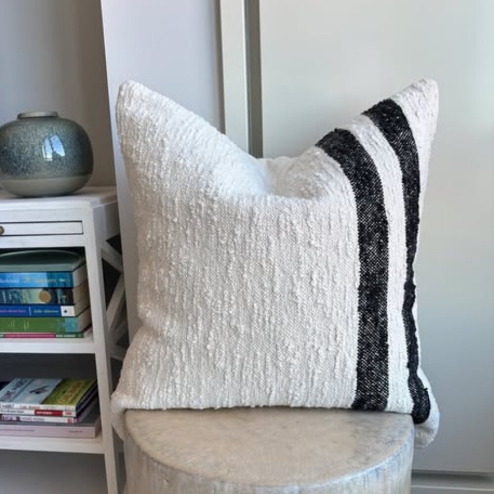 Arhaus pillow + insert 22" x 22"